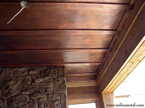 Home > ceiling tiles > tin plated stamped steel ceiling panels. Copper ceiling panels - Traditional - Entry - by Milo's ...