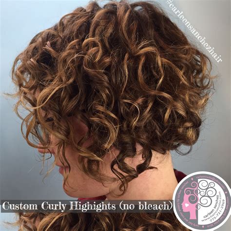 Short Curly Hair Cut And Curly Highlights By Carleen Sanchez Reno