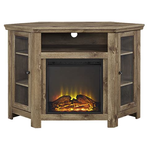 Corner Tv Stands With Electric Fireplace Jackson 48 Inch Corner