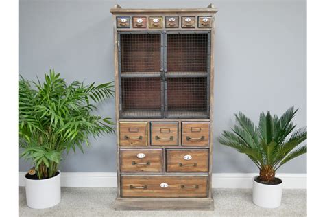 Tall Industrial Style Cabinet - Freitaslaf Net LTD | Storage cabinet with drawers, Tall cabinet ...