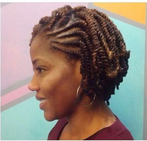 Explore Gallery Of Two Strand Twist Updo Hairstyles For Natural Hair 8