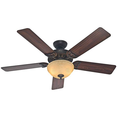 Hunter Sonora 52 In Indoor New Bronze Ceiling Fan With Light Kit 53172