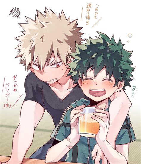 Midoriya Izuku And Bakugou Katsuki Boku No Hero Academia Drawn By Morino Ktdk Betabooru