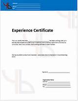 Photos of It Company Experience Certificate Format