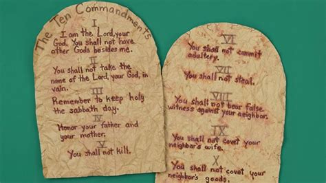 10 Commandment Crafts Sample