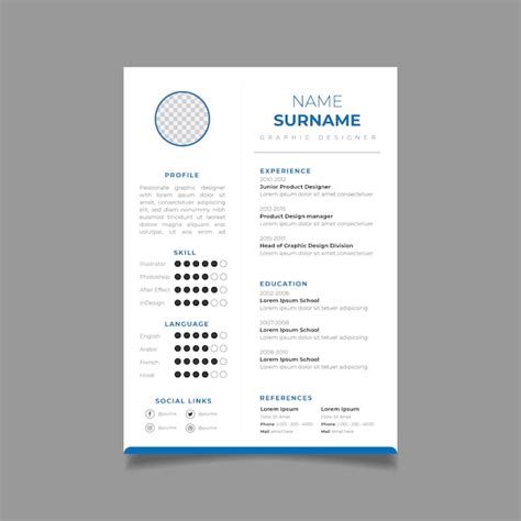 39 Minimalist Cv Design Template Free Desain Cvmu