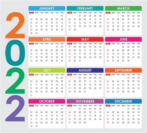 Calendario 2022 Espa Ol Para Imprimir Calendario En Blanco 2022