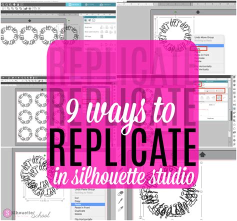9 Ways To Replicate In Silhouette Studio V4 Tutorial Silhouette School
