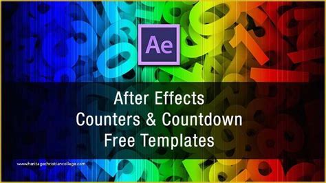 Free Photo Mosaic after Effects Templates Of after Effects Counter and