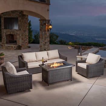 These fire pits can thus be made use of when in need of nice and warm fire and fun. Outdoor Patio Fire Pits & Chat Sets | Costco