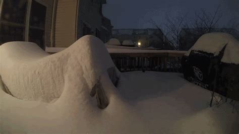 Time Lapse Shows How Much Snow Fell During The Blizzard Of 2016