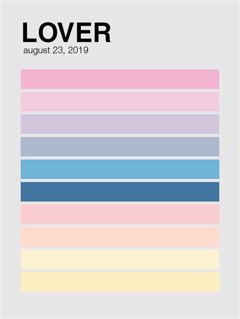 Taylor Albums Color Palettes The Man