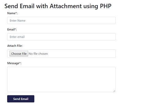 How To Send Email With Attachment In Php Wd