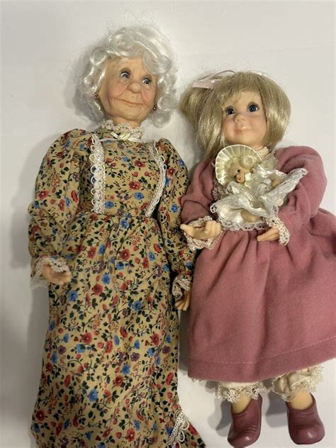 jacqueline kent doll 19” granny grandma 13” granddaughter words of wisdom w box ebay