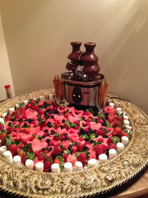 Chocolate Fountain I Want Something Like This But With A Big Fountain