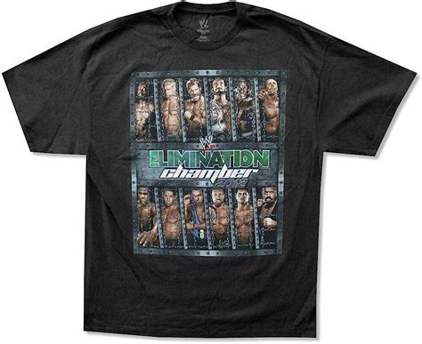 Wwe Wrestling Elimination Chamber 2012 Black T Shirt Adult 2xl Amazon