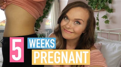 5 Weeks Pregnant Early Pregnancy Symptoms How I Feel And Belly Shot