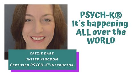 Cazzie Dare Certified Psych K®️ Instructor Shares Her Story Youtube