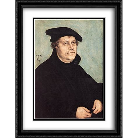 Portrait Of Martin Luther 2x Matted 28x36 Large Black Ornate Framed Art