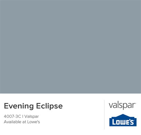 Valspar Paint Color Chip Evening Eclipse In 2019 Valspar Paint