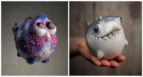 Oddly Cute Sea Creatures Sculpted From Polymer Clay Can