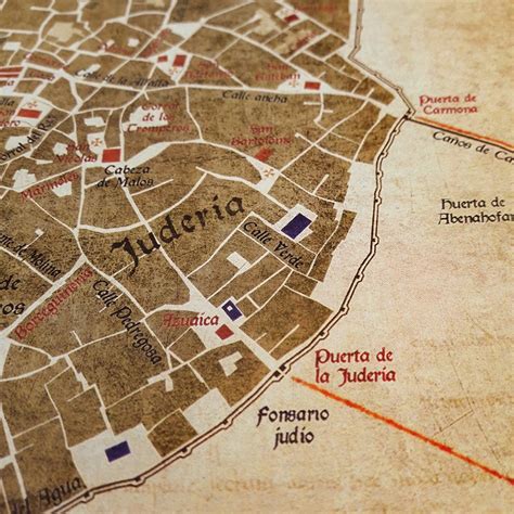 Plano Medieval De Sevilla Planos Carta Puebla