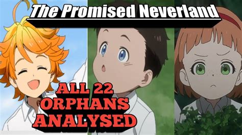 Every Orphan In The Promised Neverland Grace Field Orphans Youtube