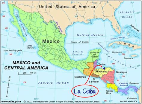 Where Is La Ceiba Honduras On A Map