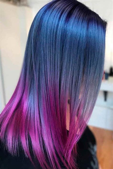 44 Trendy Styles For Blue Ombre Hair