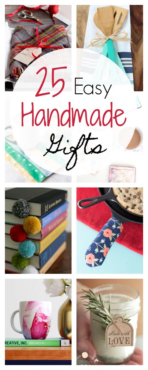 25 Quick and Easy Homemade Gift Ideas  Crazy Little Projects