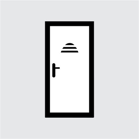 Premium Vector Vector Black Door Icons Set