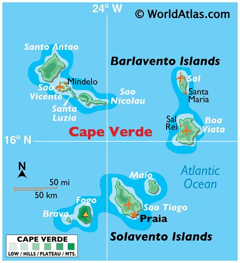 Cape Verde Map And Information Page
