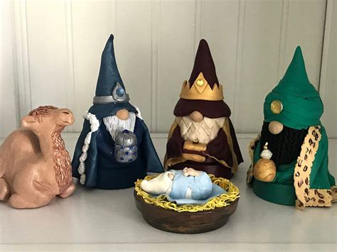 Three Kings Gnome Nativity Etsy Canada In Three Kings