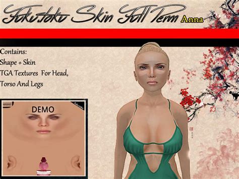Second Life Marketplace Fukutoku Anna Skin Full Perm Skinshape Tga Textures Demo