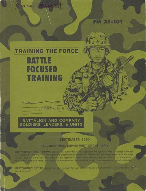 Battle Focused Training Fm 25 101 Unknown Books