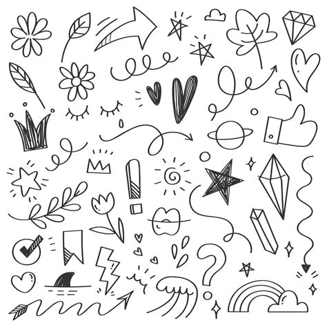 Premium Vector Hand Drawn Abstract Scribble Doodle