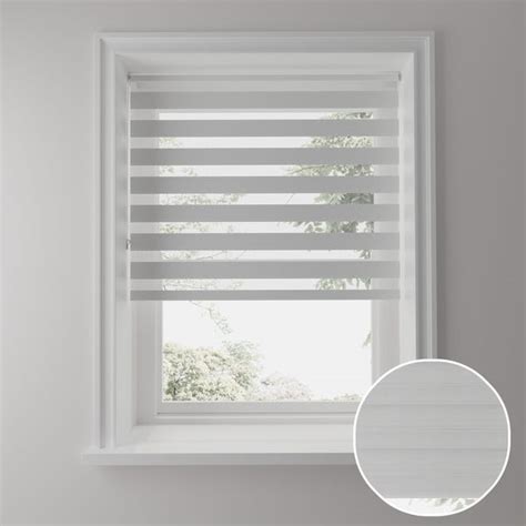 Day And Night White Daylight Roller Blind Dunelm