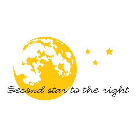 Second Star Dreamy Wall Quotes Decal