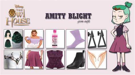 Amity Blights Grom Outfit From The Owl House Purple Socks Purple