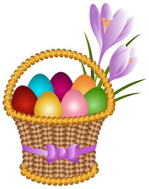Easter Egg Baskets Clipart Best