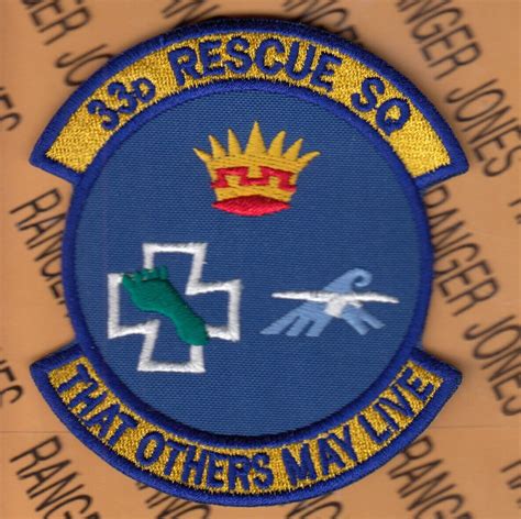 Usaf Afsoc 33d Para Rescue Sq Rqs Pj That Others May Live 375 Patch C