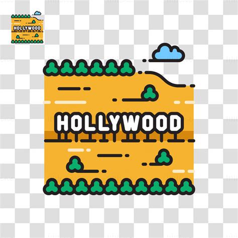 Hollywood Sign Vector