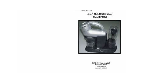 bravetti ep586hb mixer user manual