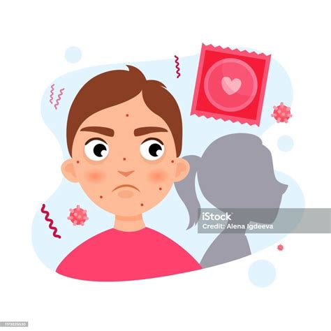 Vector Illustration Of A Young Man And Woman Silhouette Stock
