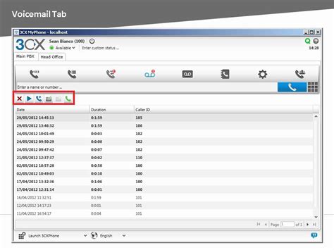 3cx End User Training Checking Your Call History Voicemail And