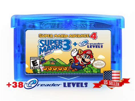 Super Mario Advance 4 Bros 3 Bonus 38 E Reader Ecard Levels Gameboy