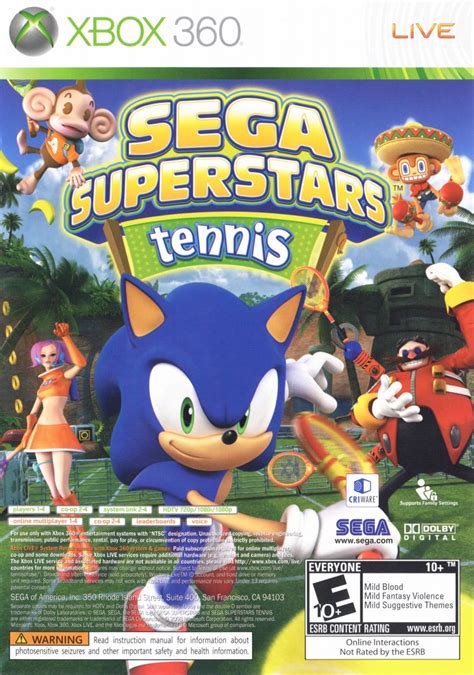 X360 Sega Superstars Tennis Xbox Live Arcade Combo Xbox 360 Game