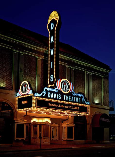 The Historic Davis Theatre Photograph By Mountain Dreams
