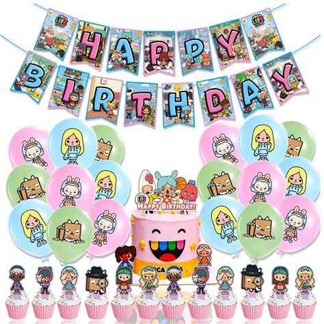 Buy The Toca Life Birthday Party Decorations Toca Bo Ca Party Supplies