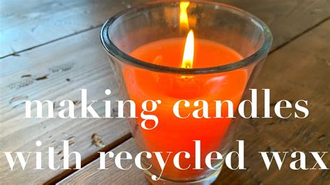 Easy How To Make Candles With Recycled Wax Youtube